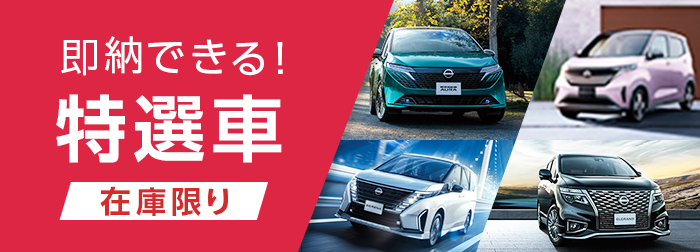 即納できる！在庫限り 特選車