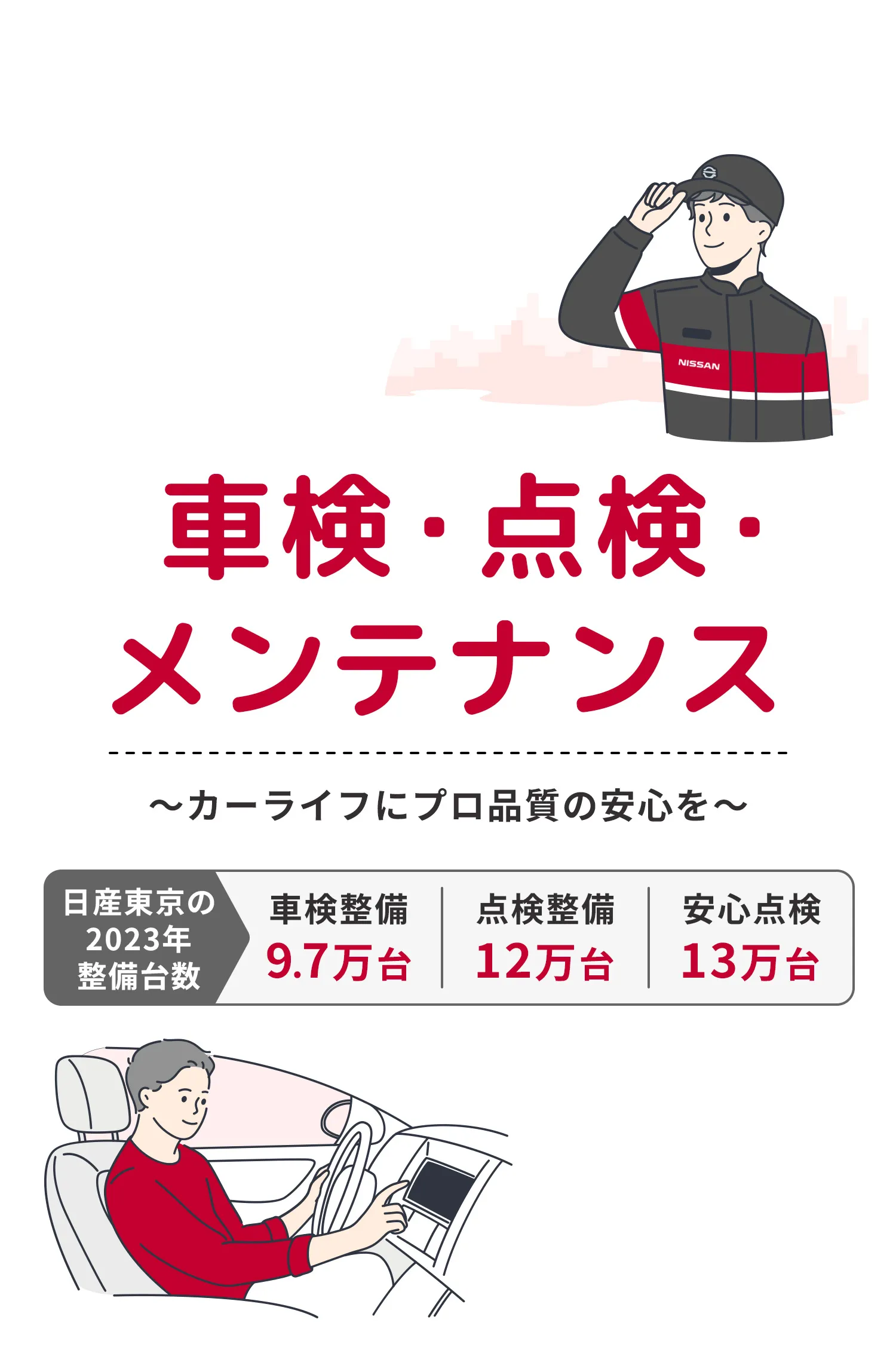 車検・点検・メンテナンス 〜カーライフにプロ品質の安心を〜